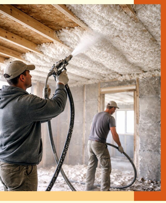 Утепление пеноизолом в зиме от 1636 руб./м2 под ключ | ТепломастерЗма