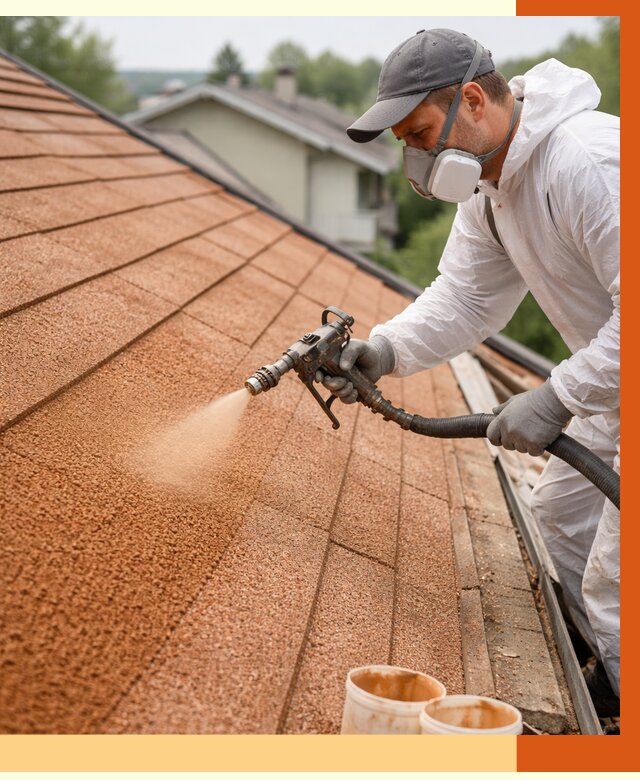 Утепление кровли жидкой пробкой в зиме от 2762 руб./м² под ключ | ТепломастерЗма