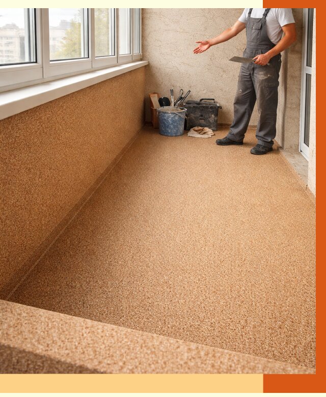 Утепление балкона жидкой пробкой в зиме от 3733 руб/м² под ключ | ТепломастерЗма