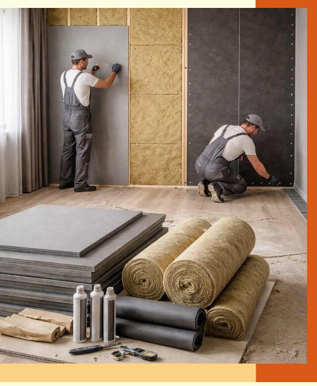 Шумоизоляция дома в зиме от 4603 руб/м2 — комплексная звукоизоляция под ключ | ТепломастерЗма