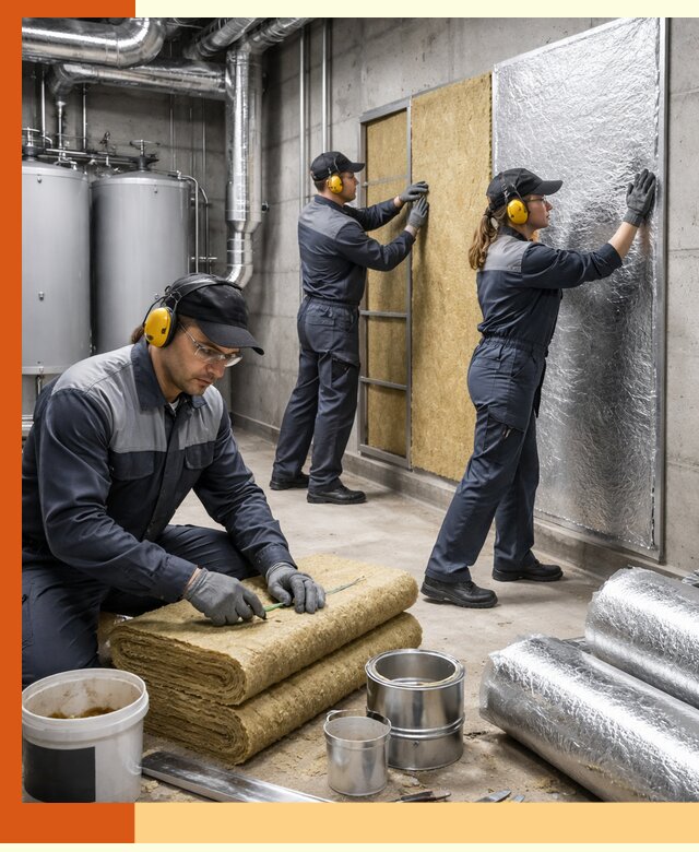 Шумоизоляция котельной в зиме: профессиональный монтаж и материалы