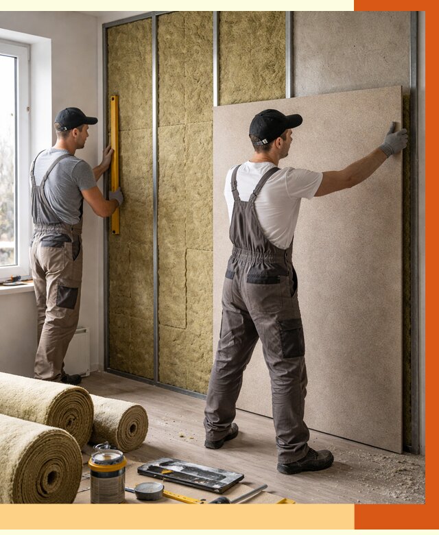 Шумоизоляция стен в зиме от 4603 руб/м2 — звукоизоляция стен под ключ | ТепломастерЗма