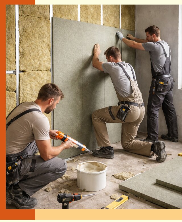 Профессиональная шумоизоляция стен в зиме для квартир и домов