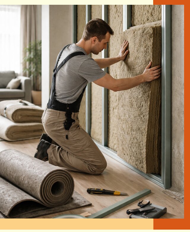 Шумоизоляция перегородок в зиме от 1688 руб. за м2 — ТепломастерЗма