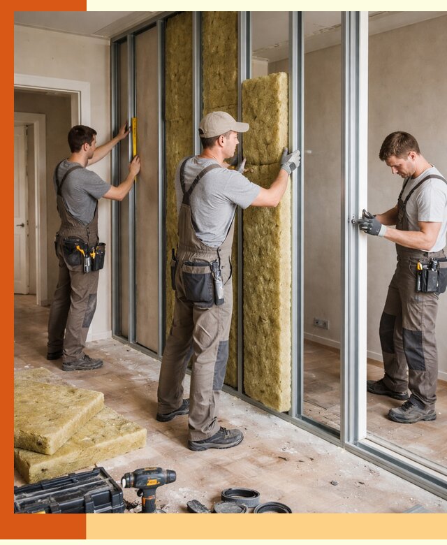 Шумоизоляция межкомнатных перегородок в зиме эффективно и надёжно