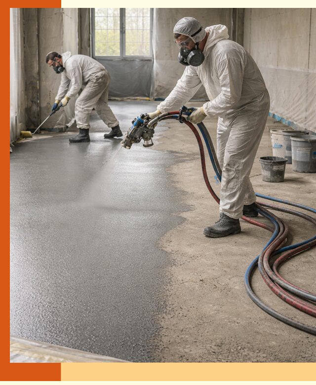 Гидроизоляция полимочевиной полов и конструкций в зиме