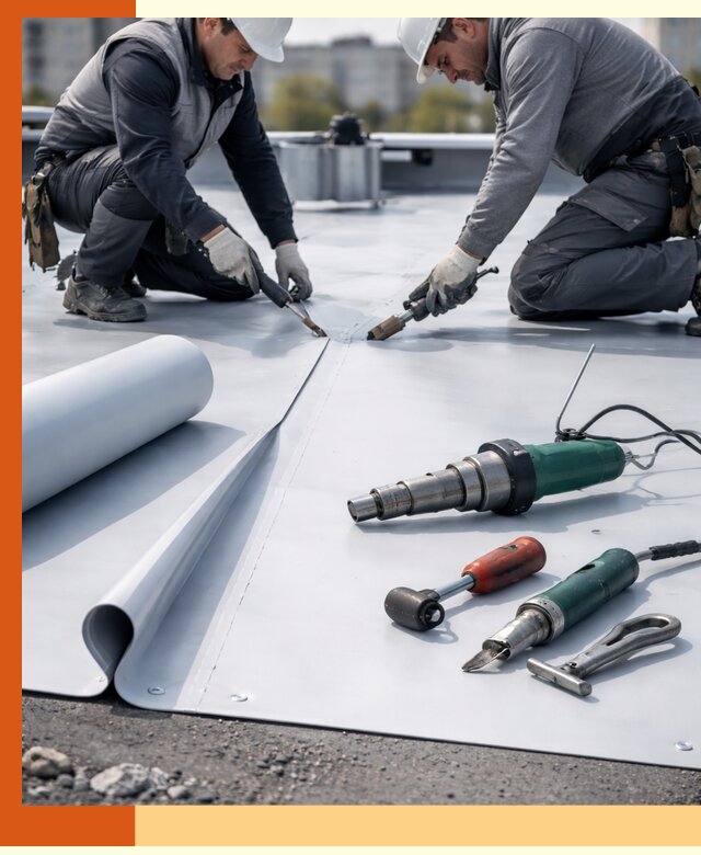Гидроизоляция мембранной кровли в зиме: монтаж и ремонт быстро