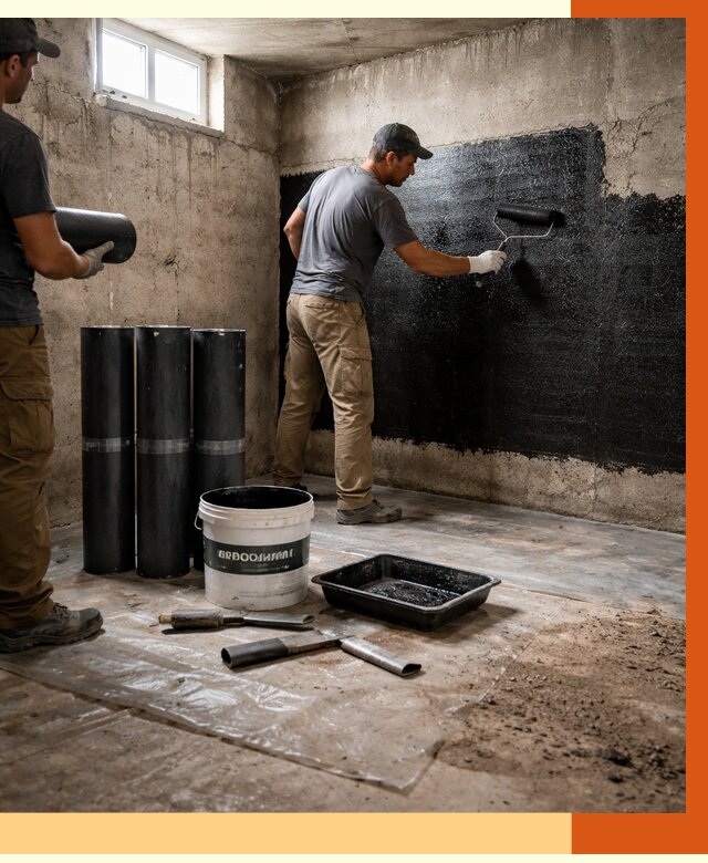 Гидроизоляция подвала в зиме от 3580 руб. под ключ | Профессионально — ТепломастерЗма
