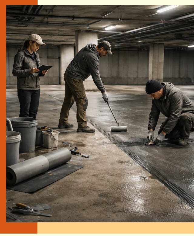 Гидроизоляция паркинга в зиме: качественная защита зданий