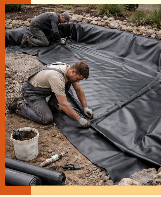 Гидроизоляция пруда в зиме: надежная защита и герметизация