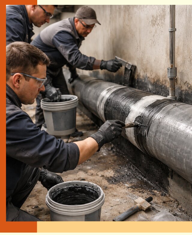 Гидроизоляция труб в зиме — защита и герметизация коммуникаций