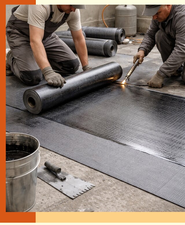 Монтаж гидроизоляционной мембраны в зиме для зданий и конструкций