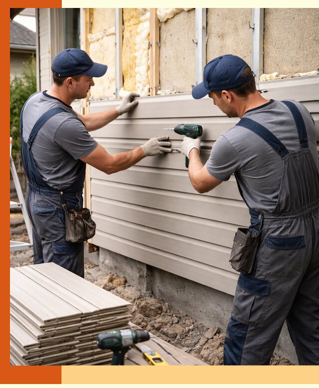 Монтаж сайдинга после утепления в зиме качественно и надежно