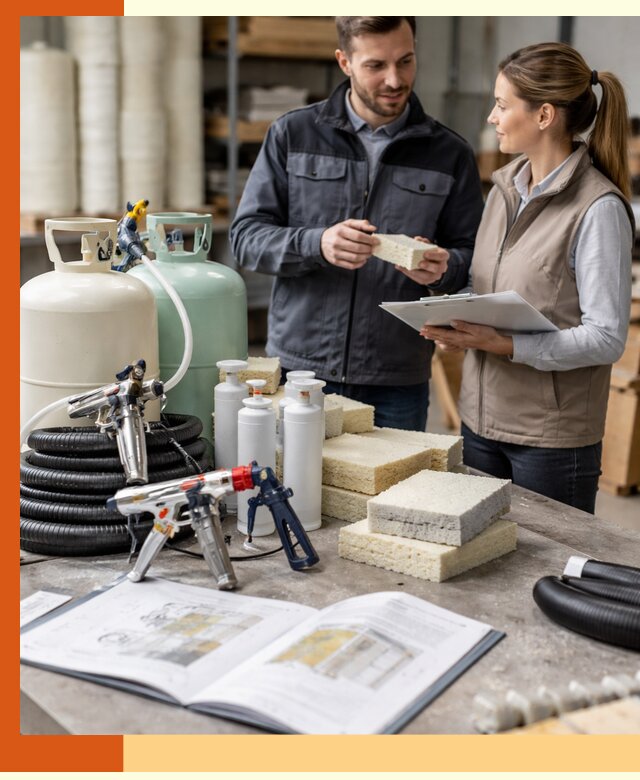 Продажа компонентов ППУ с профессиональной консультацией в зиме